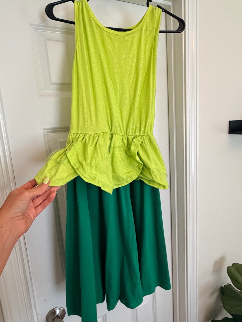 Womens Tinker Belle themed cotton comfort dress